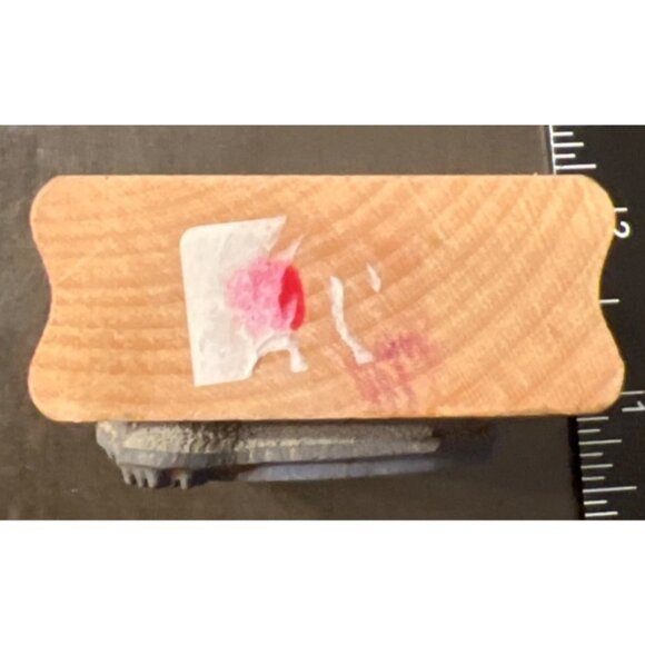 H104 Painted Eggs Wood MOunted Rubber Stamp By Fun Stamps 1996 Easter - Picture 5 of 5